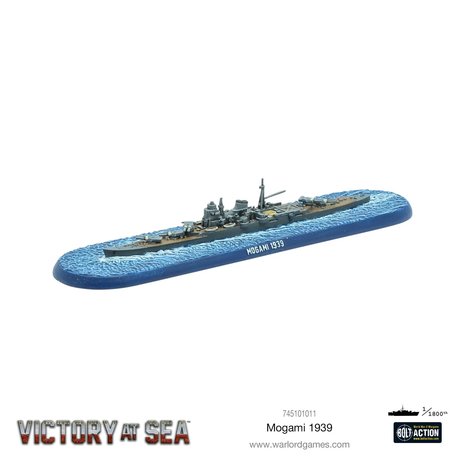 Bolt Action Victory at Sea Mogami 1939 croiseur japonais résine