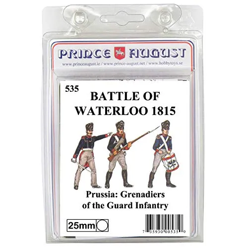 Prince August Garde prussienne Infanterie PA535 moule 3 soldats 25 mm