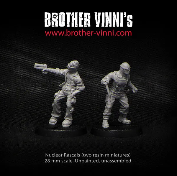 Brother Vinni Nuclear Rascals figurines 28mm x3