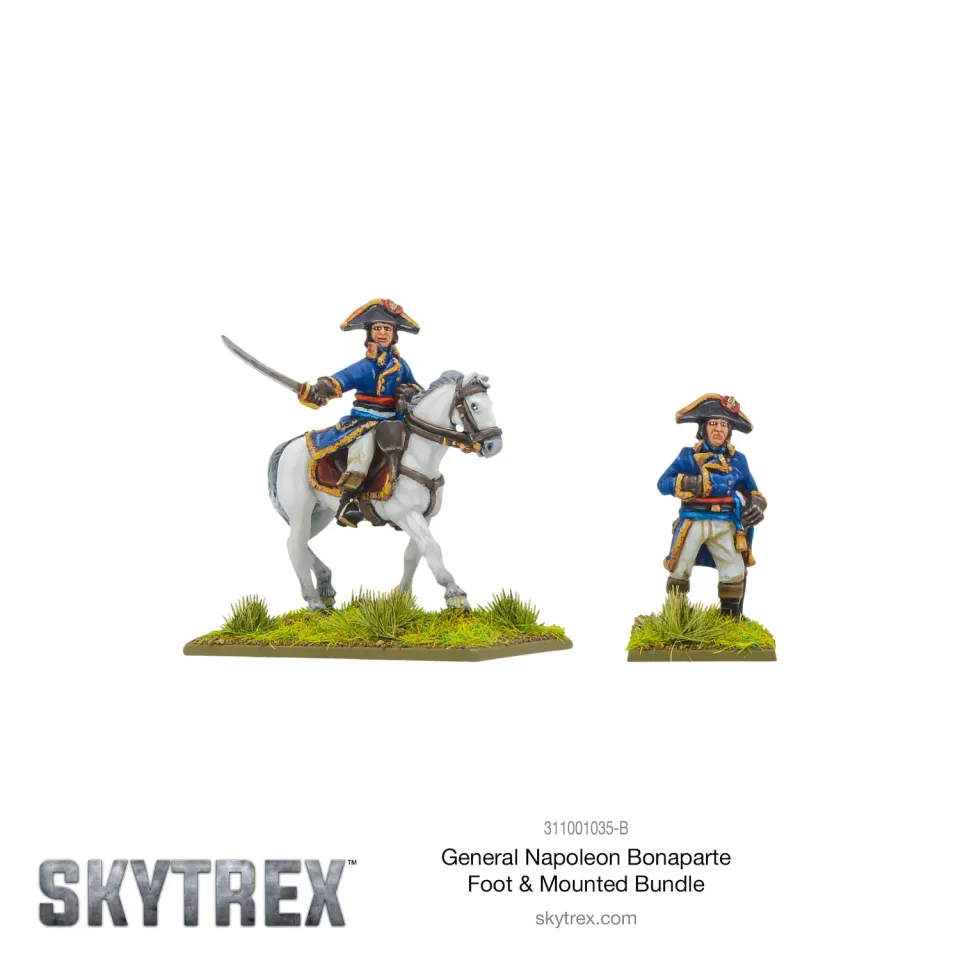Bolt Action General Napoleon Bonaparte Foot and Mounted figurines métal