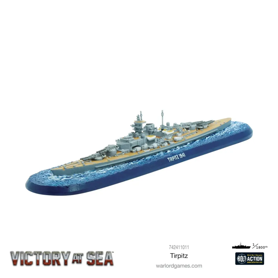 Victory at Sea Tirpitz cuirassé miniature résine