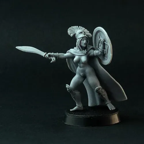 Brother Vinni Greek Hoplite Officer figurine résine 28mm cape