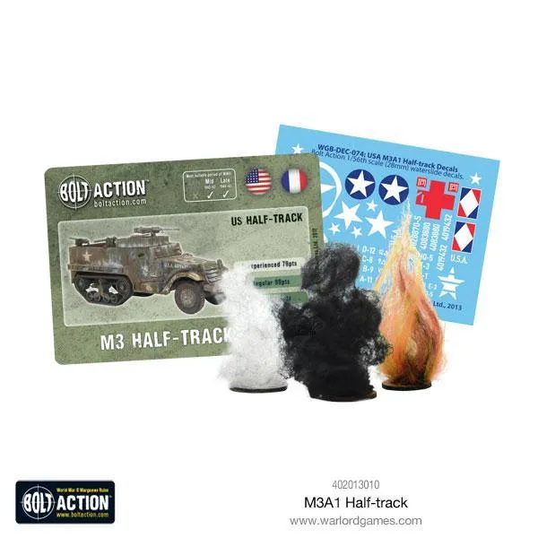 Bolt Action M3A1 Half-track maquette plastique US