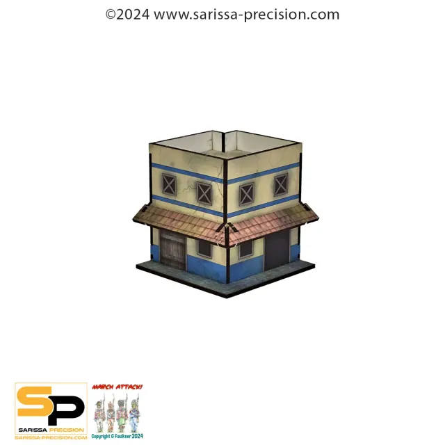 Bolt Action Hail Caesar 15mm Rome Insula Corner 2 décor MDF prépeint