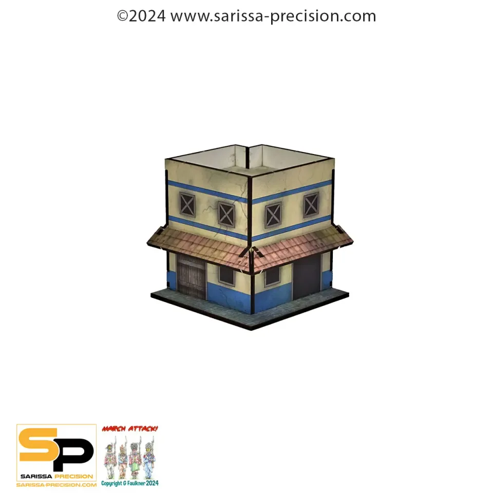 Bolt Action Hail Caesar 15mm Rome Insula Corner 2 décor MDF prépeint