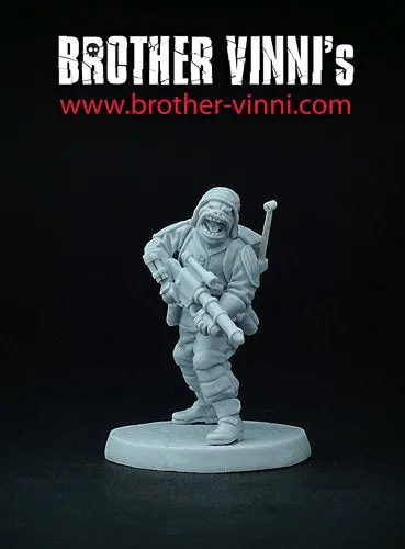 Brother Vinni Lizardman figurine résine 28mm sci-fi