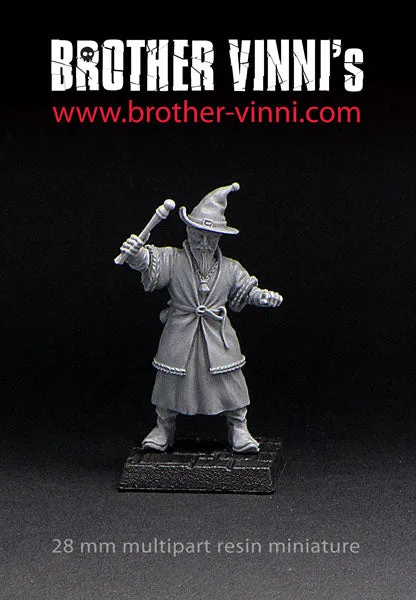 Brother Vinni Classical Mage figurine résine 28mm sorcier