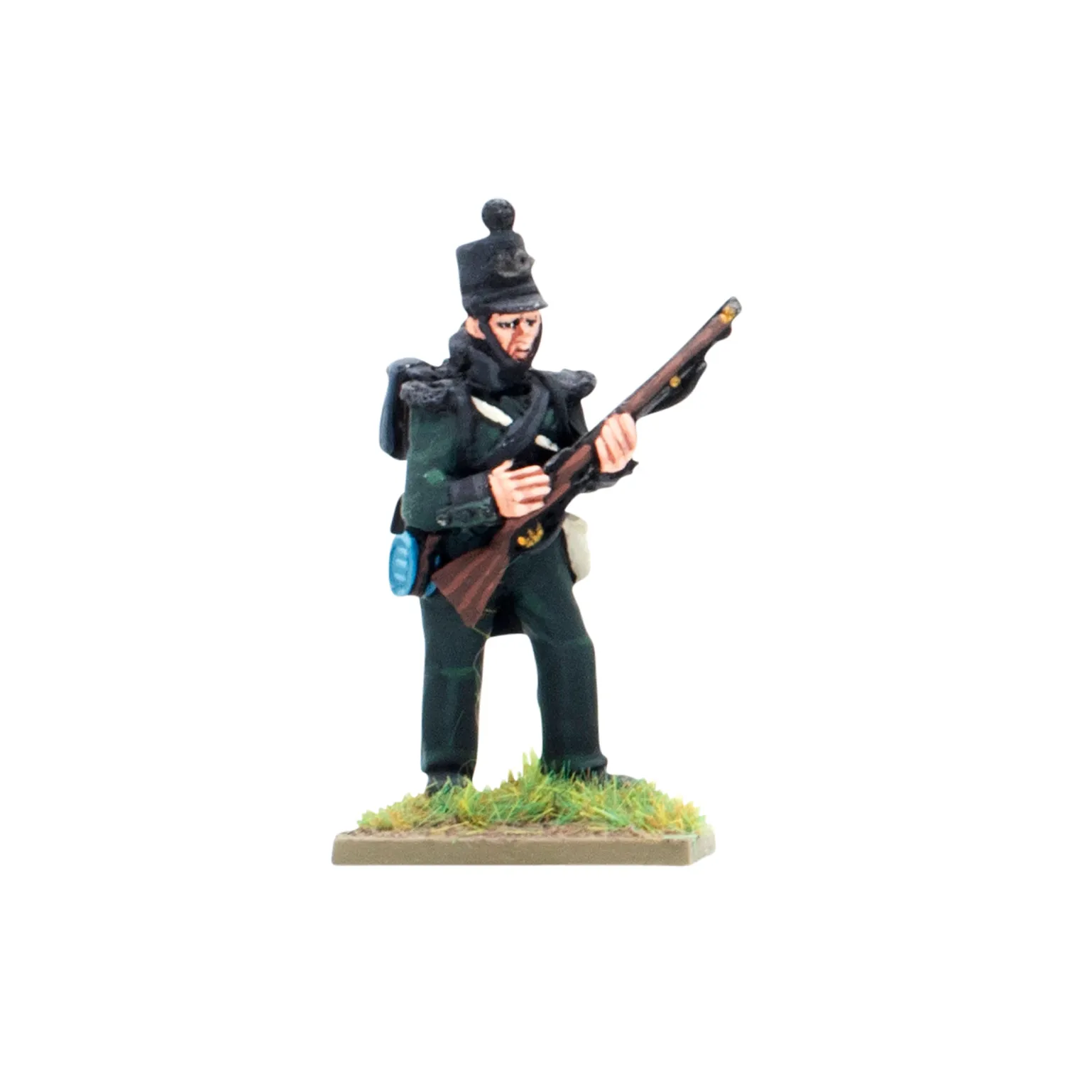 Black Powder Crimean War British Rifle Brigade in shakos figurines métal