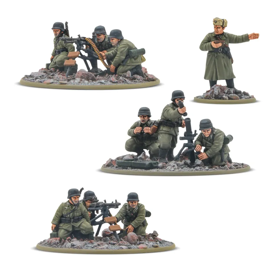 Bolt Action German Veteran Infantry Heavy Weapons Platoon métal résine