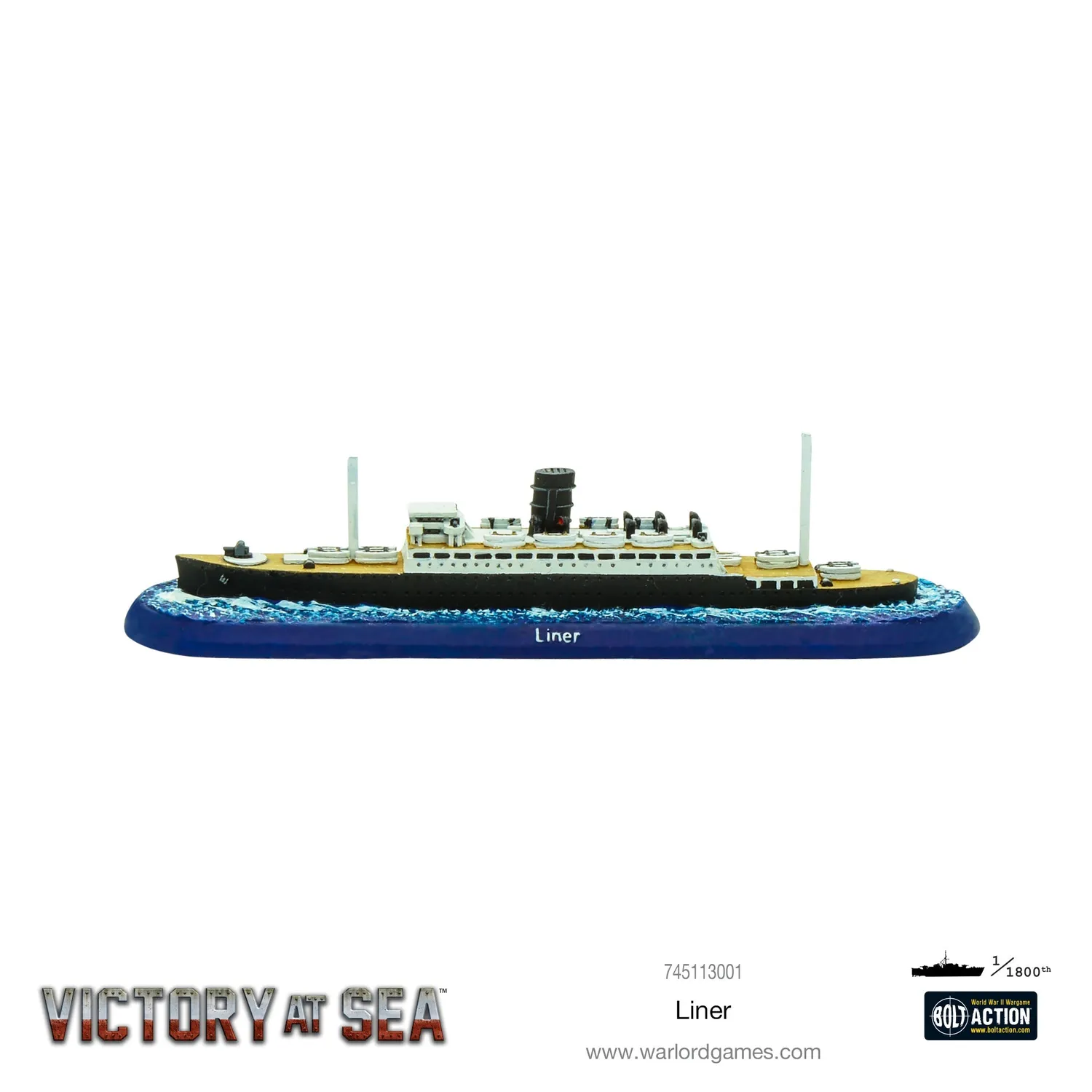 Victory at Sea Liner navire résine et métal