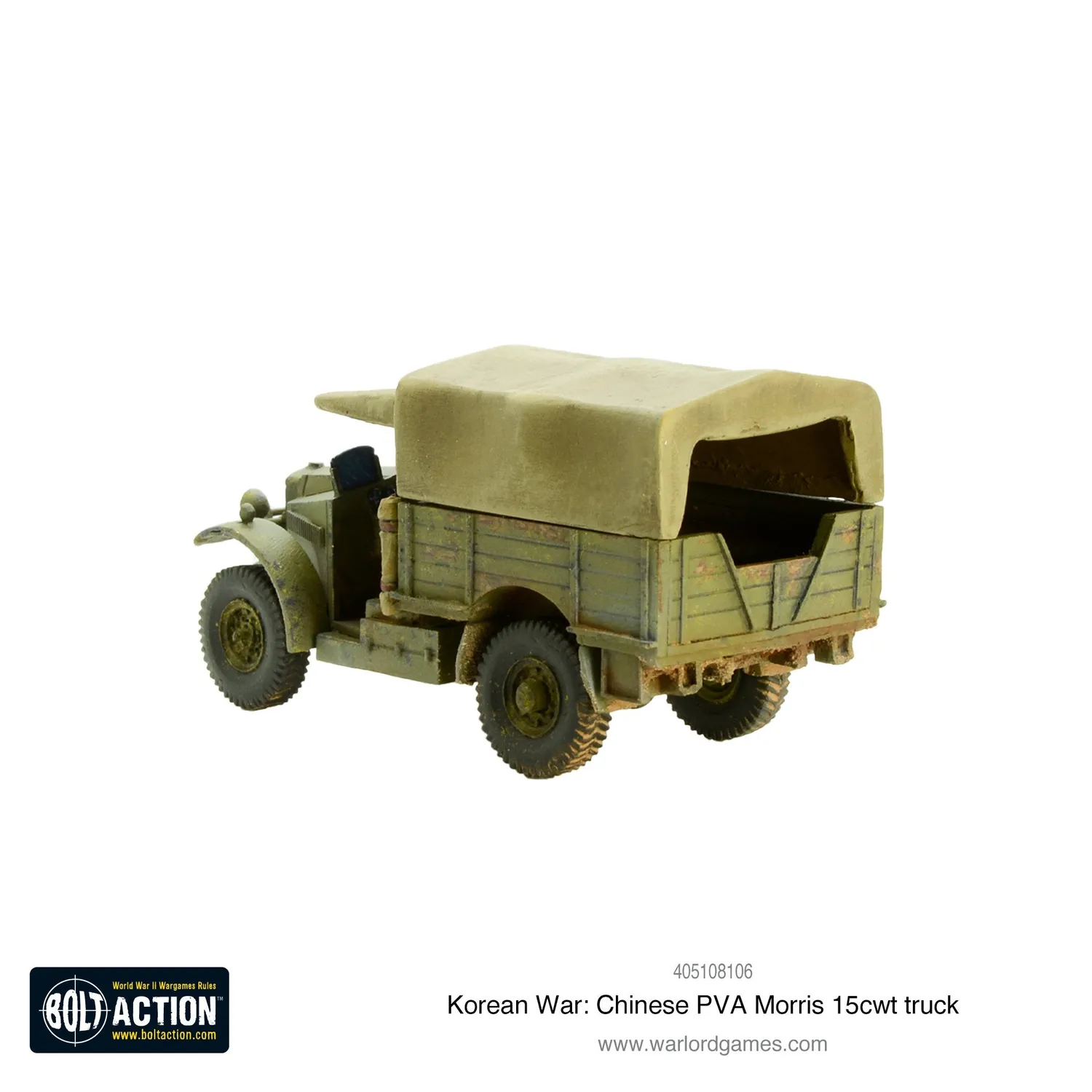 Bolt Action Korean War camion Morris 15cwt Chinese PVA résine