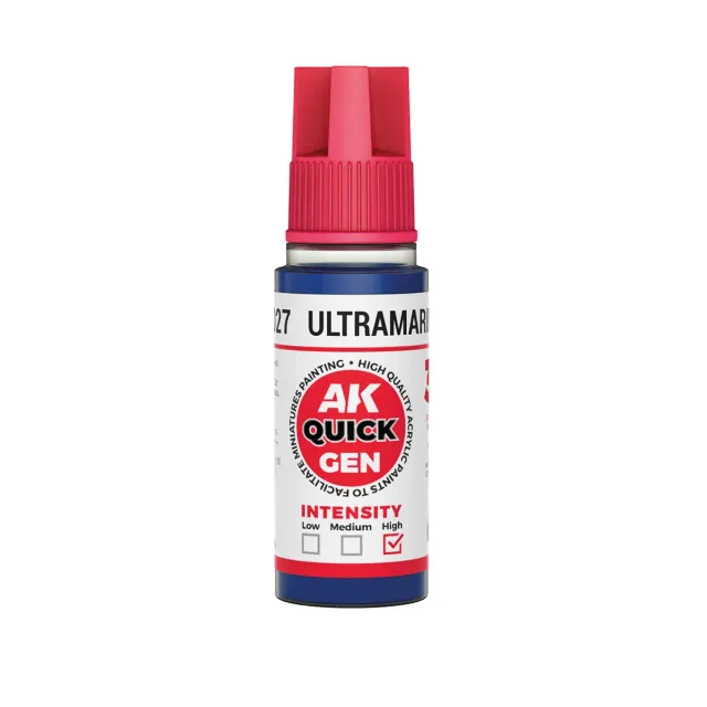 AK Interactive Quick Gen Ultramarine Blue peinture bleu 18 ml