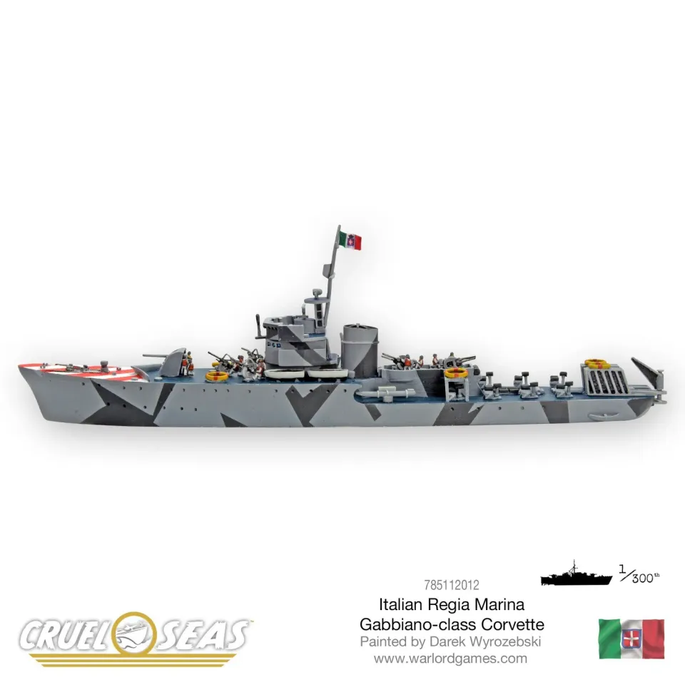 Warlord Cruel Seas Gabbiano Corvette miniature résine