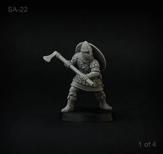 Brother Vinni Varangian Guard lot 4 figurines résine 28mm haches