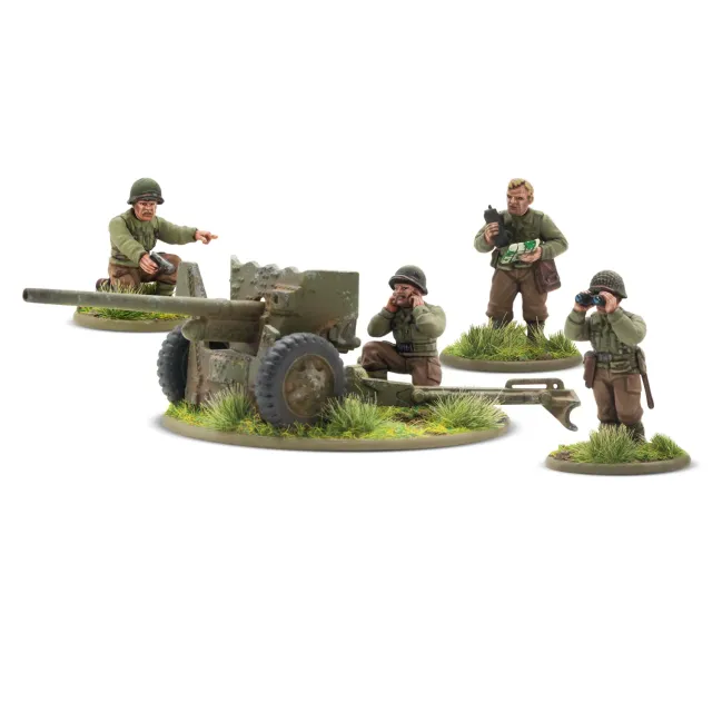 Bolt Action US 57mm anti-tank gun canon antichar plastique