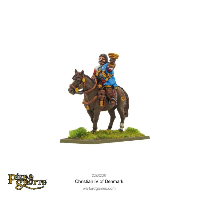 Warlord Games Pike & Shotte Christian IV of Denmark figurine métal à cheval