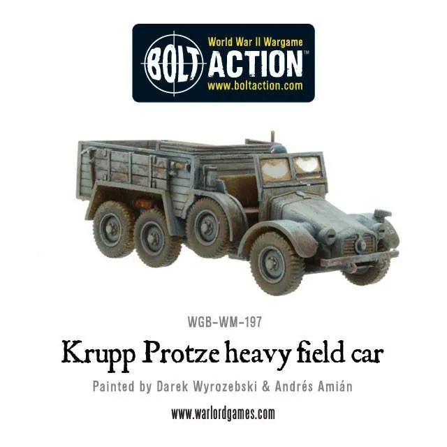 Bolt Action Krupp Protze véhicule résine 28mm