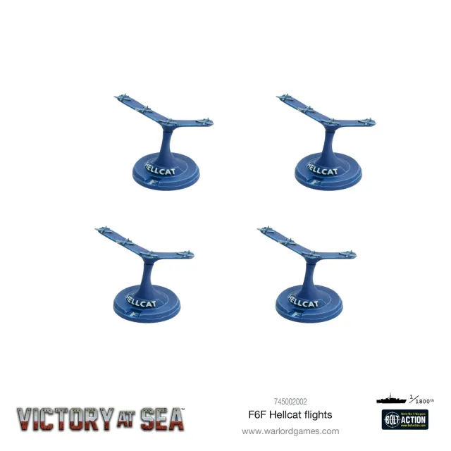 Bolt Action Victory at Sea F6F Hellcat Flights figurines x4