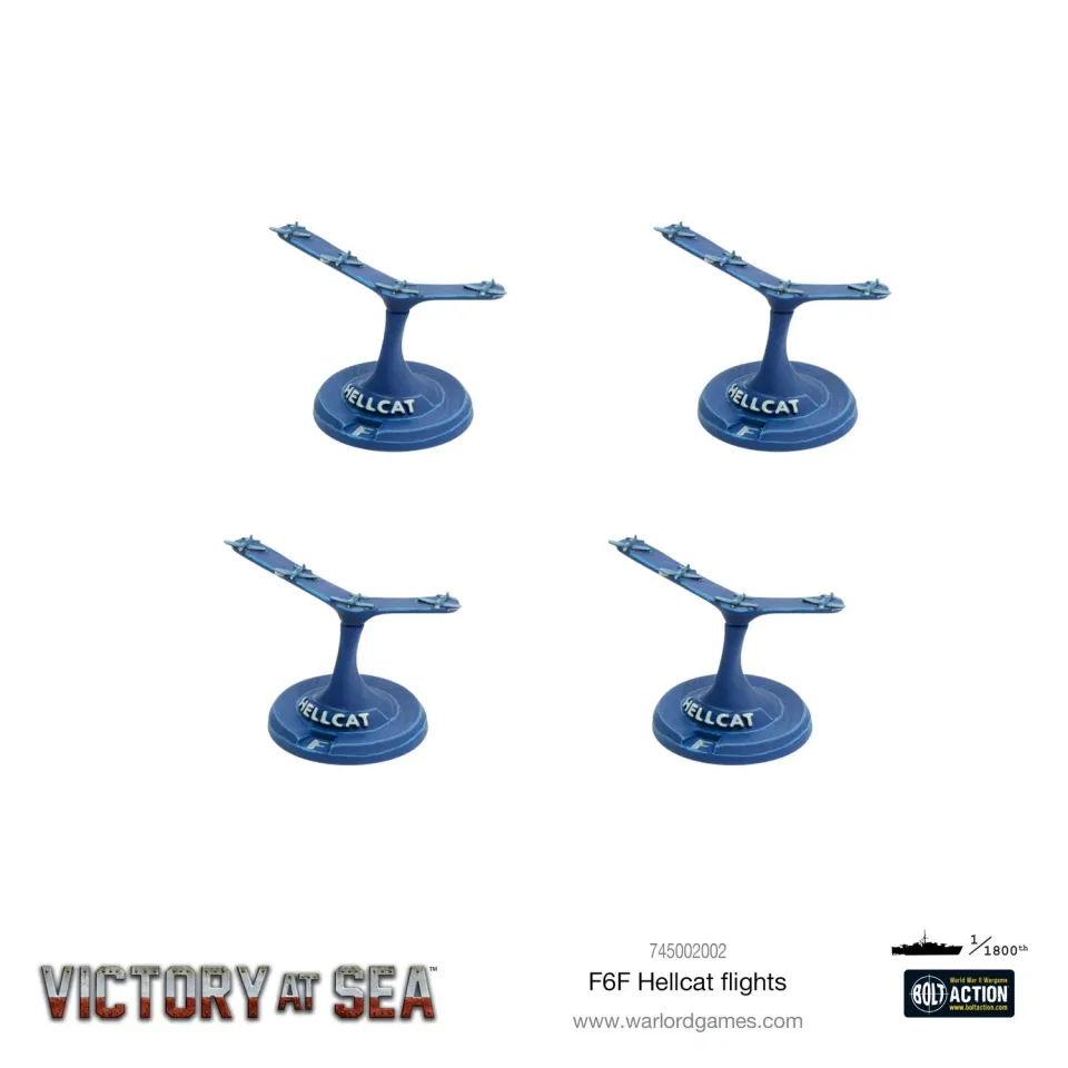 Bolt Action Victory at Sea F6F Hellcat Flights figurines x4