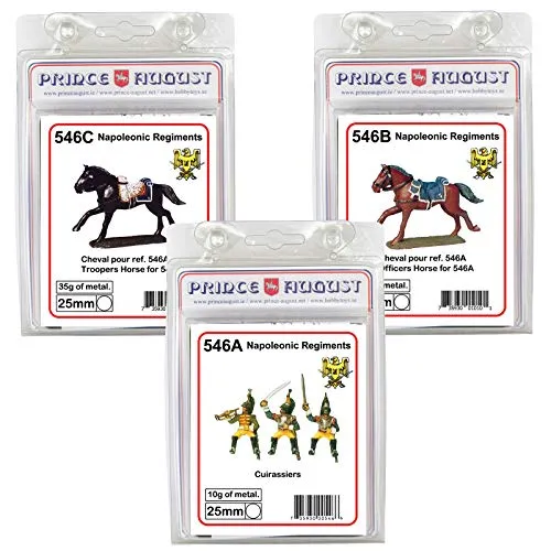 Prince August PA546 Cuirassiers Français Lot 3 moules 25mm