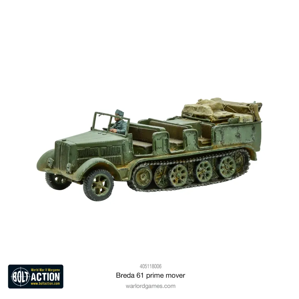 Bolt Action Breda 61 tracteur italien véhicule résine + métal