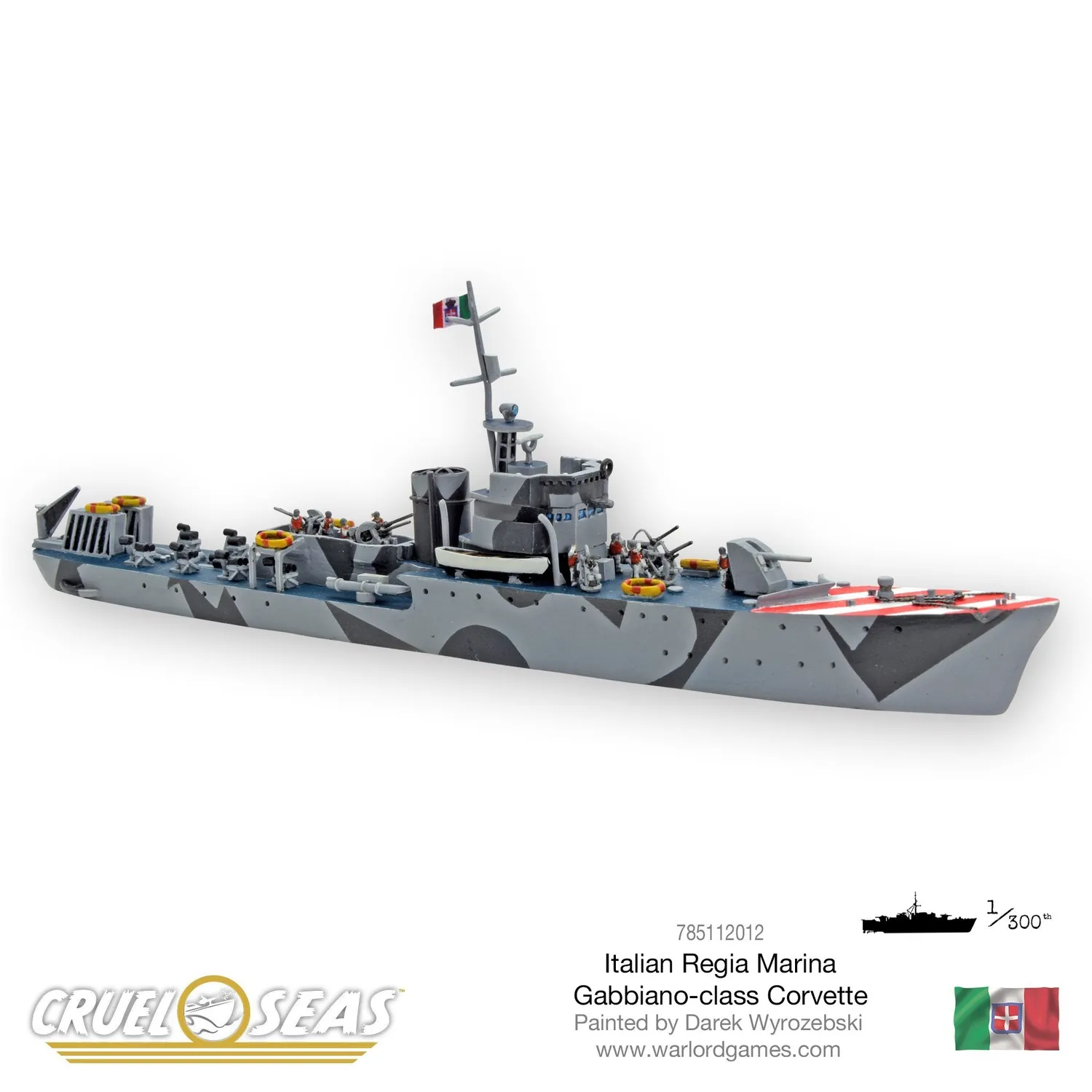Warlord Cruel Seas Gabbiano Corvette miniature résine