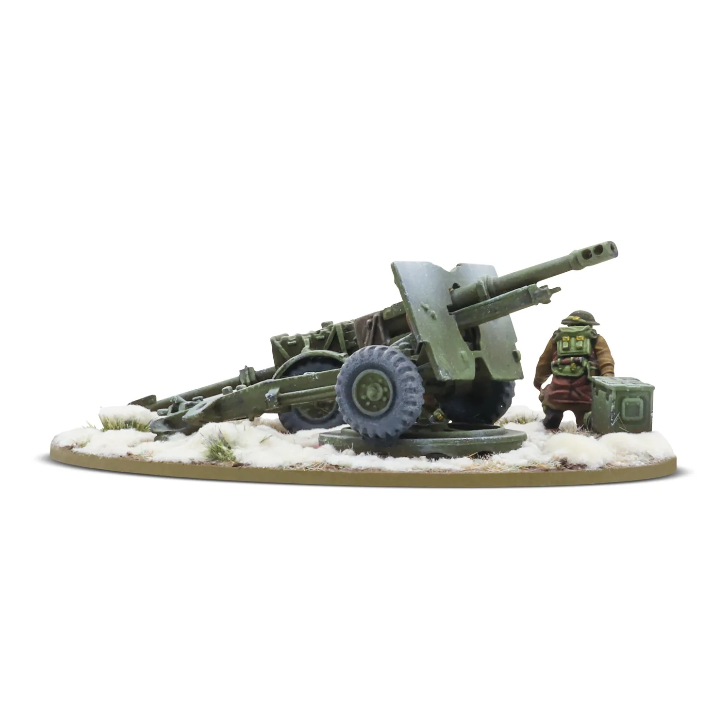 Bolt Action 25-Pdr Howitzer infanterie hiver canon métal résine