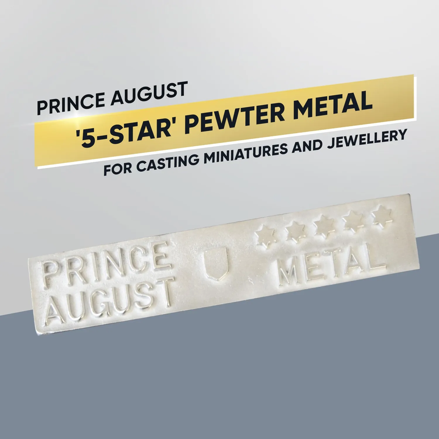 Prince August 5 Star PA2101 lingots d’étain 10 pièces 800 g