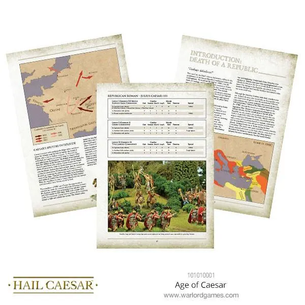 Bolt Action Hail Caesar Age of Caesar supplément PDF