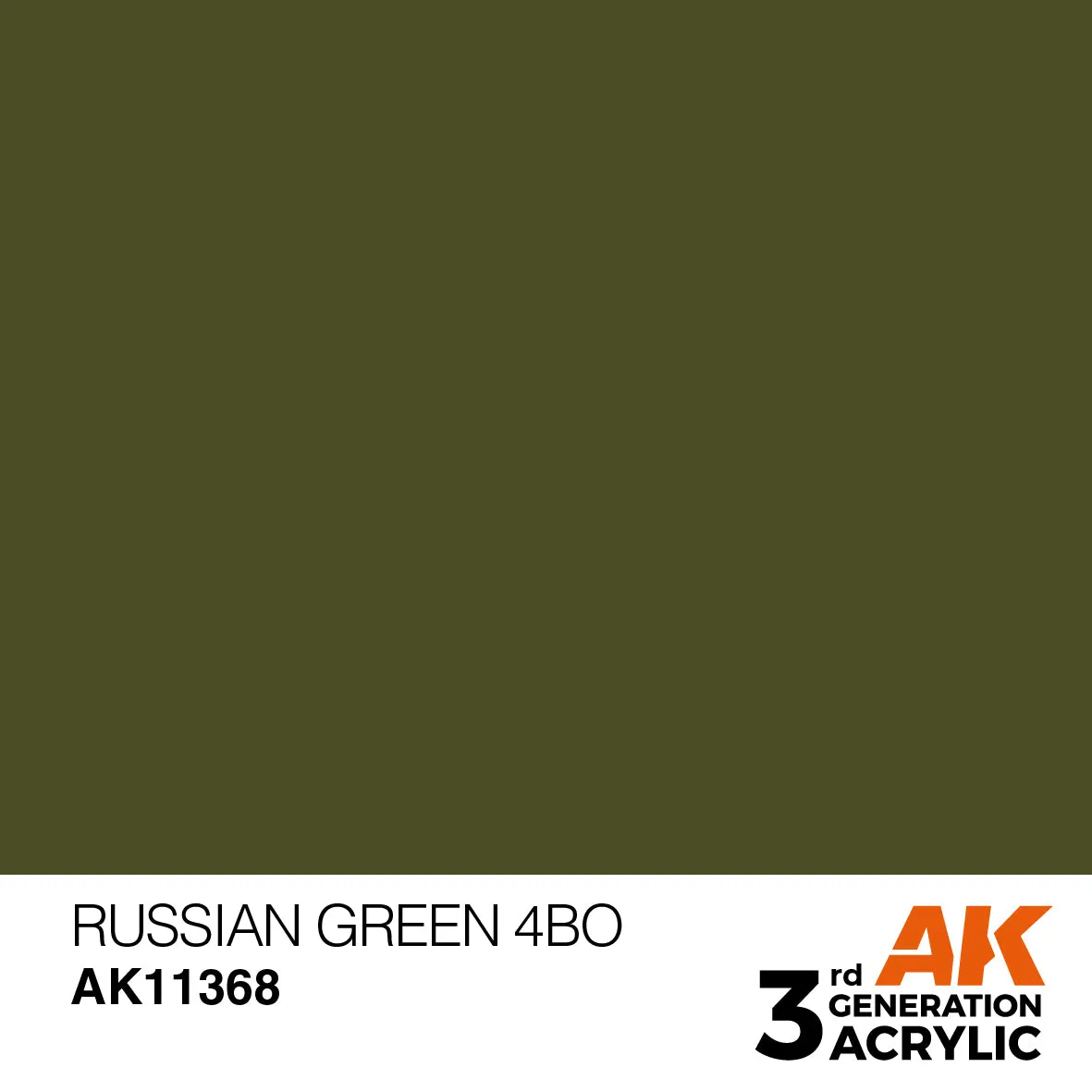 AK Interactive 3Gen Russian Green 4BO peinture 17 ml blindé