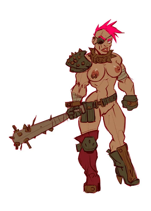 Brother Vinni survivante post-apo figurine résine 28mm femme