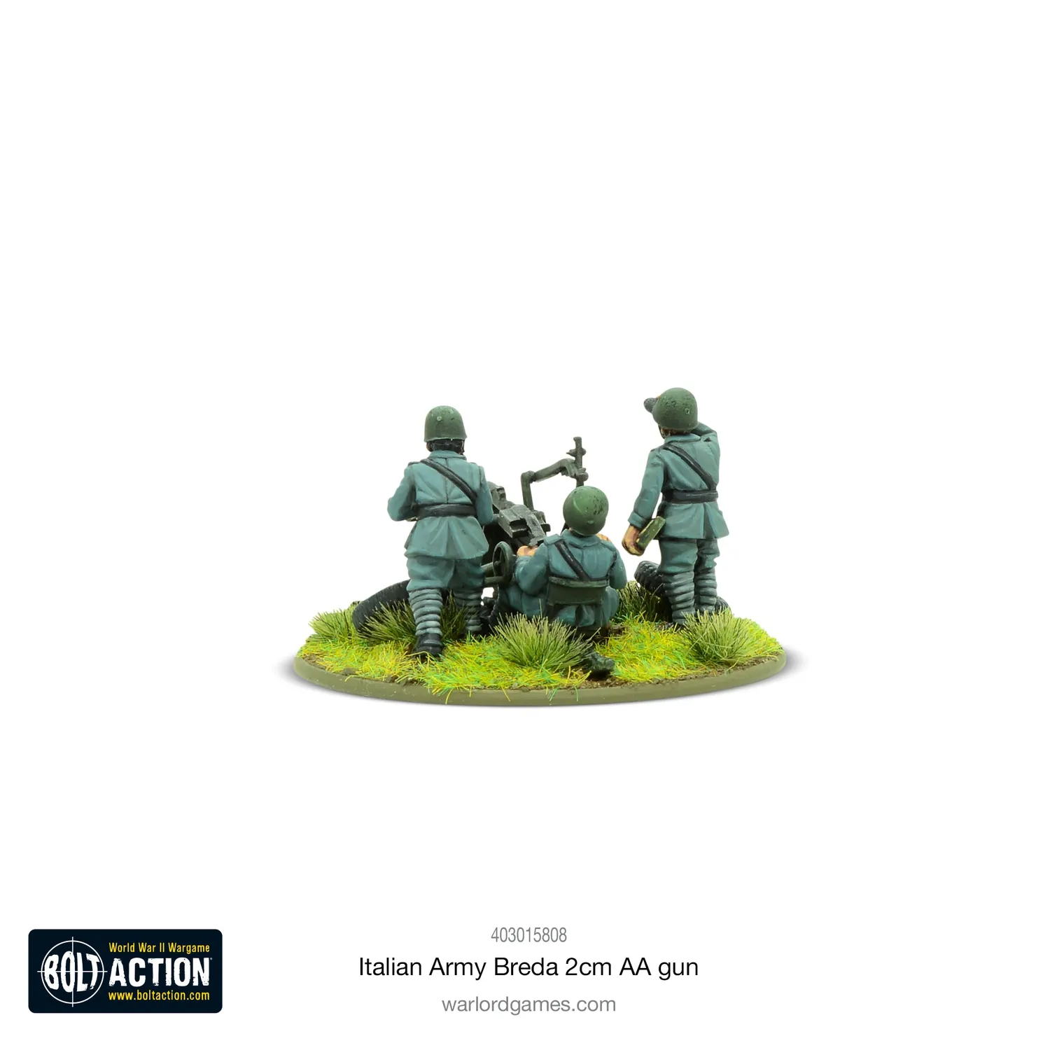 Bolt Action Italian Army Breda 2cm AA gun canon antiaérien métal