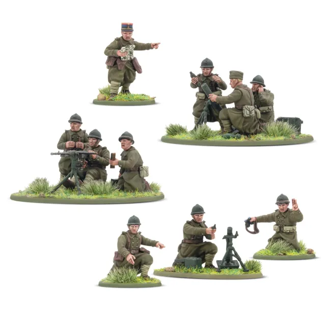 Bolt Action French Army Heavy Weapons coffret figurines plastique