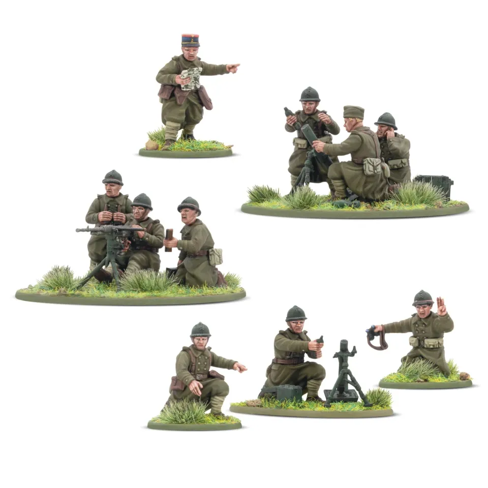 Bolt Action French Army Heavy Weapons coffret figurines plastique
