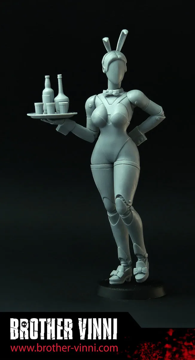 BROTHER VINNI Robot Bunny Girl figurine 90 mm résine détails