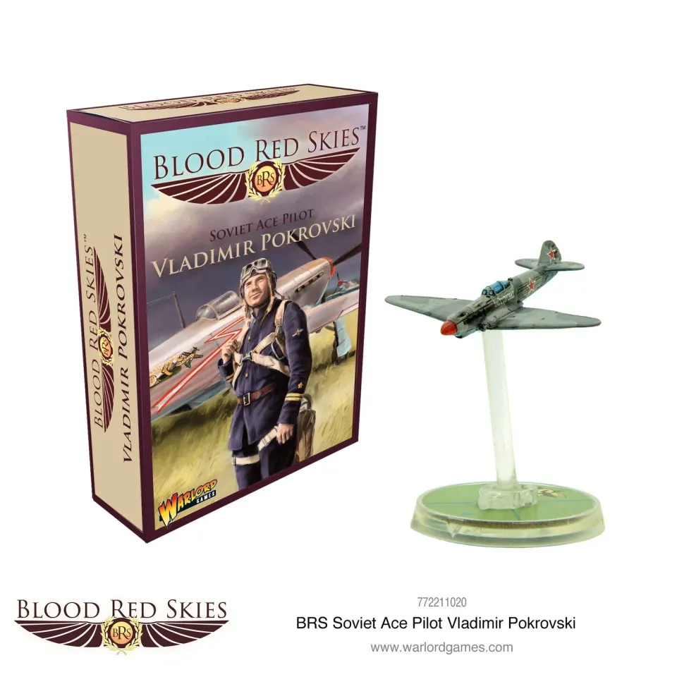 Blood Red Skies Yakolev Yak-1b Ace Vladimir Pokrovsky avion miniature
