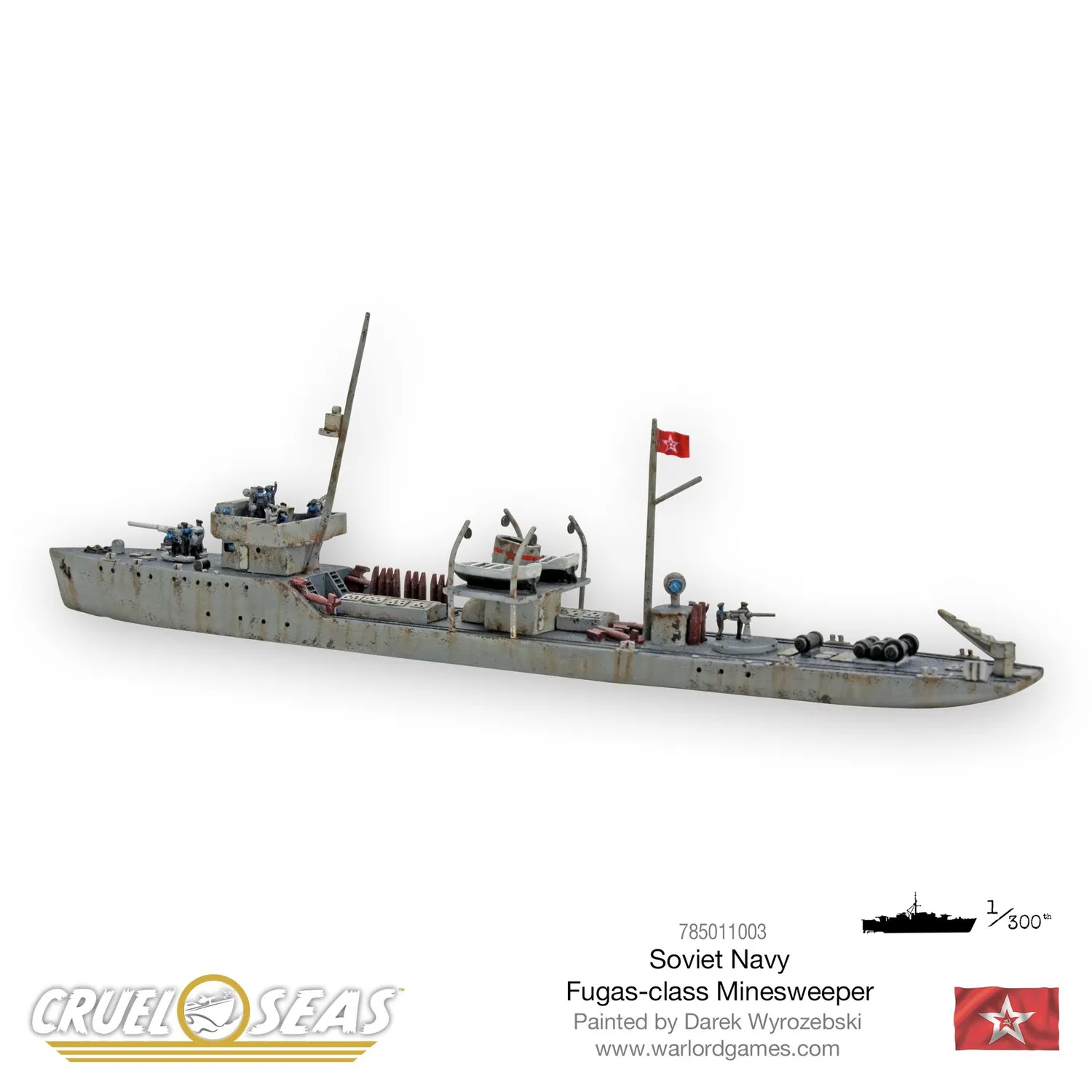 Bolt Action Cruel Seas Fugas-class dragueur de mines résine