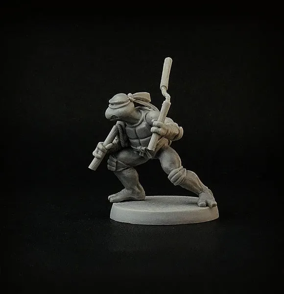 Brother Vinni Tortues Mutantes figurine résine 28mm lot 4