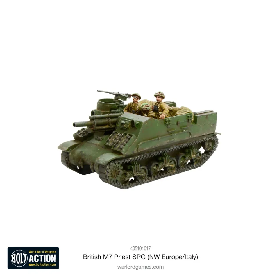 Warlord Bolt Action M7 Priest britannique véhicule résine