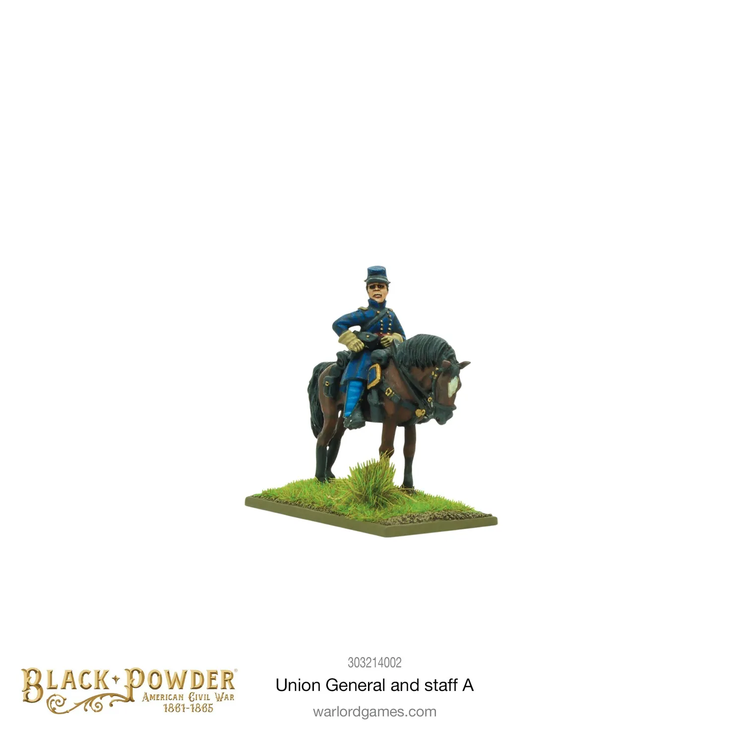 Bolt Action ACW Union General and staff A figurines métal blister