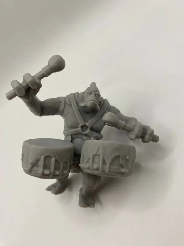 Epic Forge Troll Tambourinaire figurine résine guerre