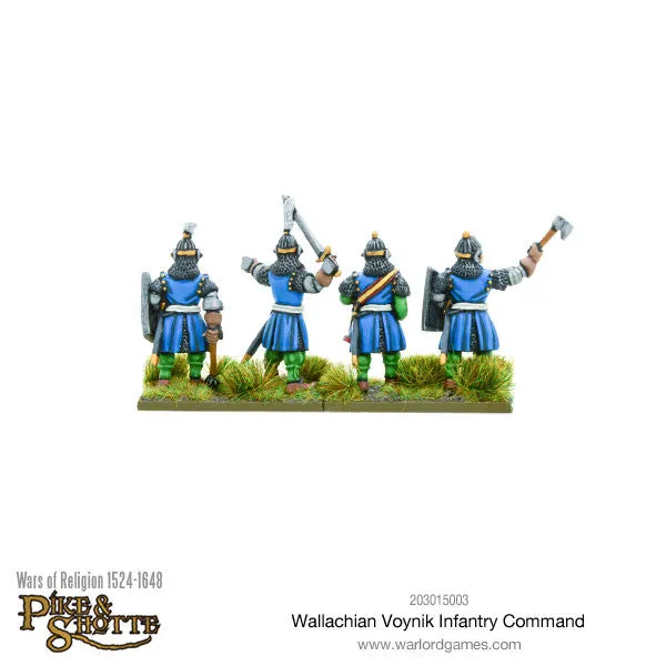 Bolt Action Pike & Shotte Wallachian Voynik Infantry command figurines métal