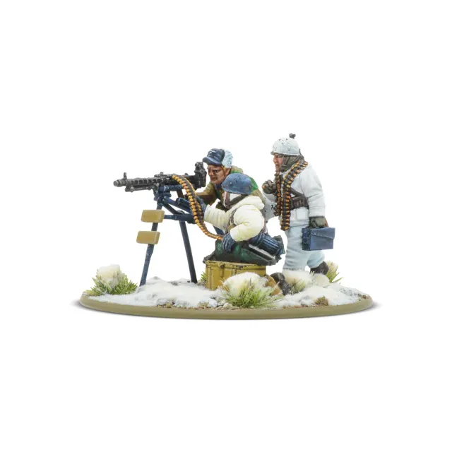 Warlord Games Bolt Action Fallschirmjäger Winter MMG Team équipe MG42 métal