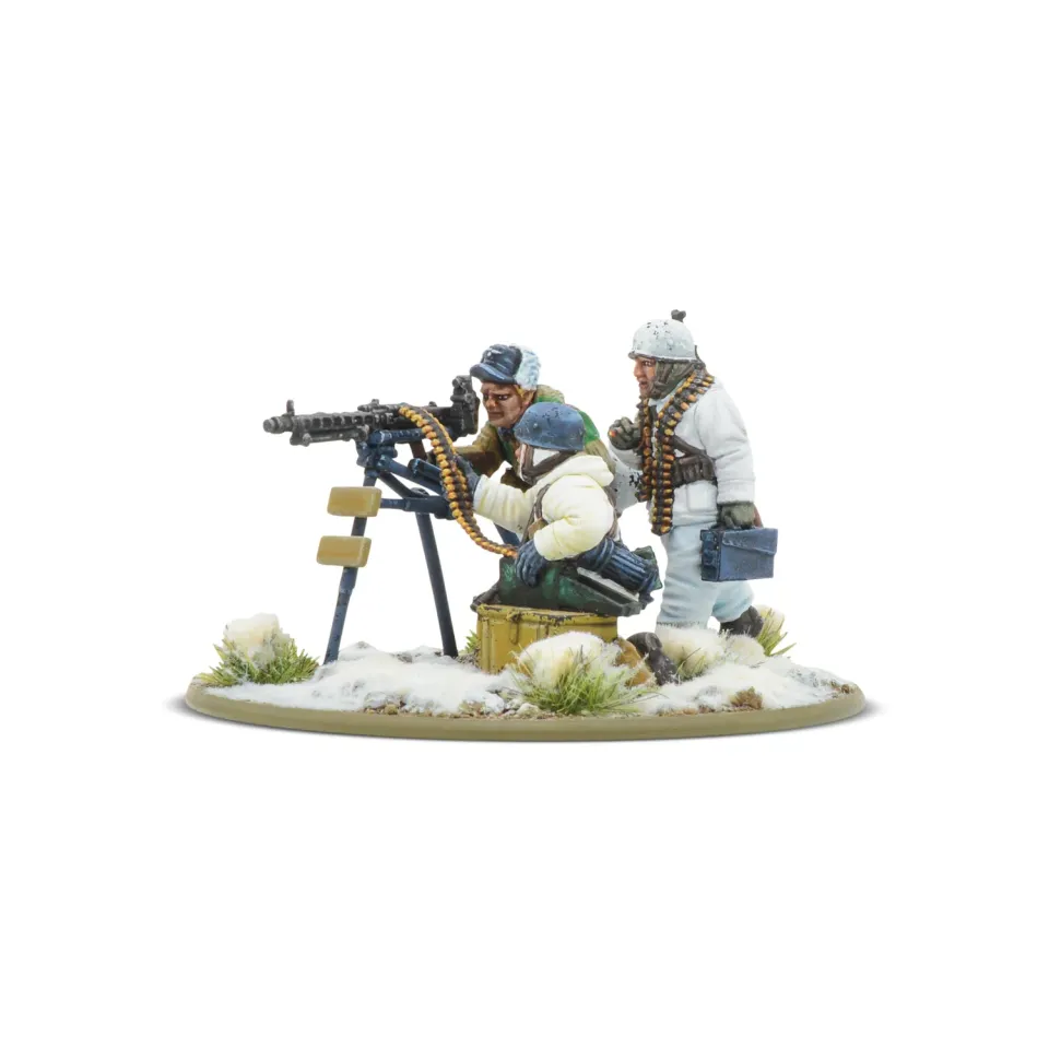 Warlord Games Bolt Action Fallschirmjäger Winter MMG Team équipe MG42 métal