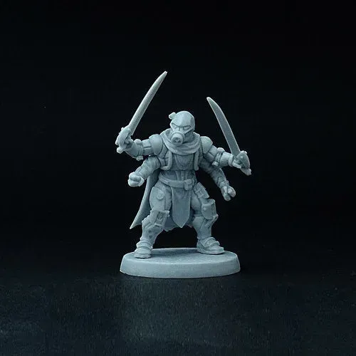Brother Vinni Space Corsair figurine résine 28 mm non peinte