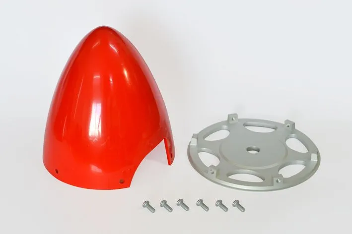 Black Horse Model Parabol Spinner Red 115mm cône d'hélice rouge