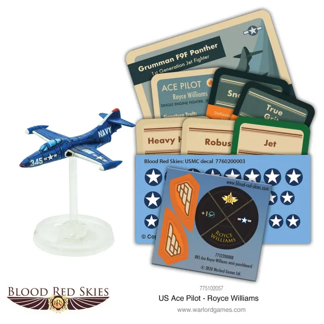 Blood Red Skies Royce Williams chasseur F9F Panther résine