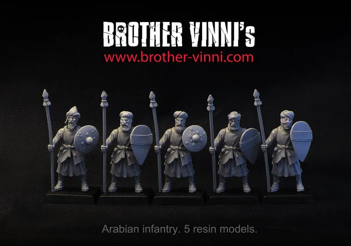 Brother Vinni Guerriers Arabes figurines résine 28mm lot de 5