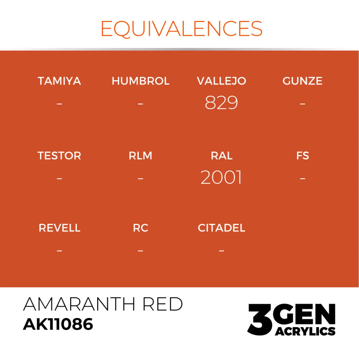 AK Interactive 3Gen Amaranth Red 17ml peinture rouge
