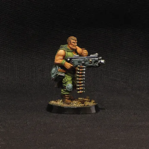 Brother Vinni Chaingunner figurine résine 28mm sci-fi